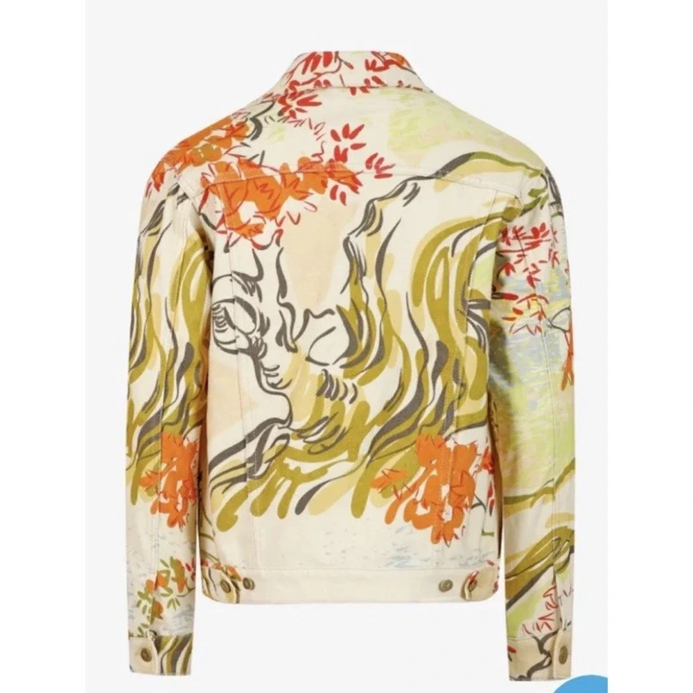 Lewser YITAI LA Sean Lew Printed Shangri Jean‎ Pants Jacket Set L Streetwear Art